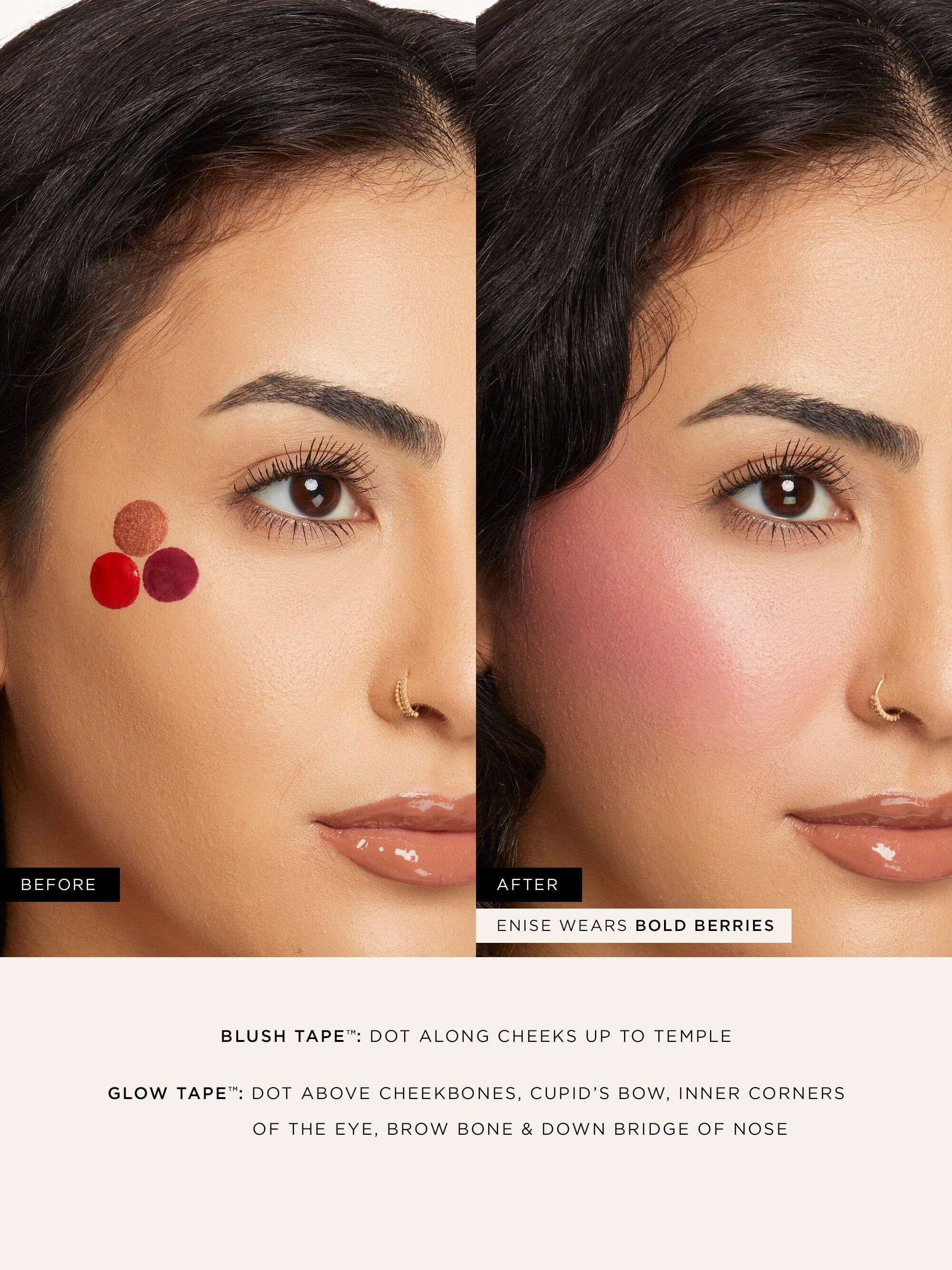 blush & glow tape travel set